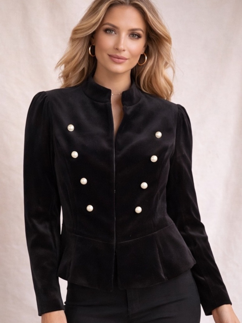 Amaryllis velvet jacket size Small, black